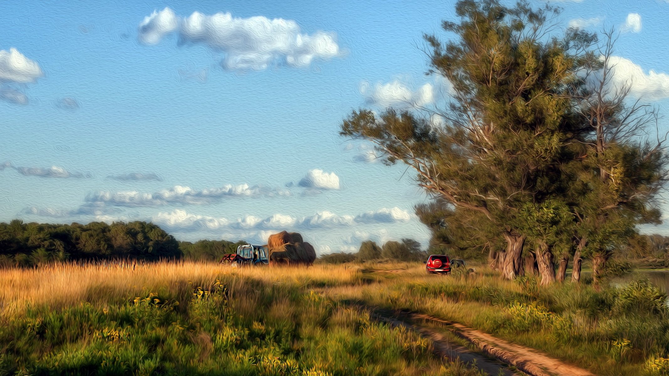 paisaje fondo verano estilo