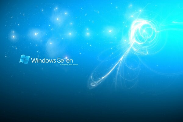 Estrellas con reflejos sobre fondo azul