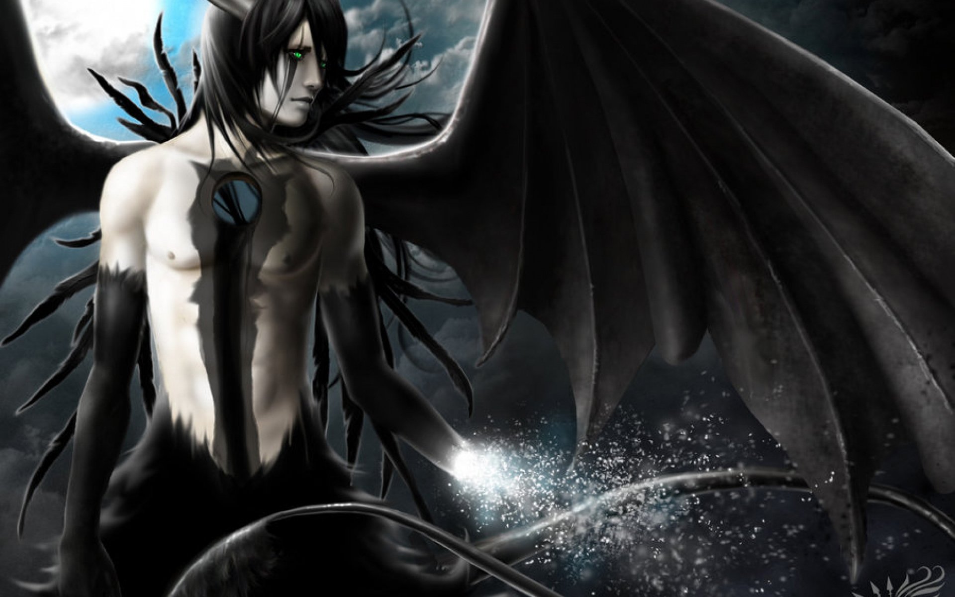 anime lejía lejía arte alas ulquiora luna ulquiorra schiffer