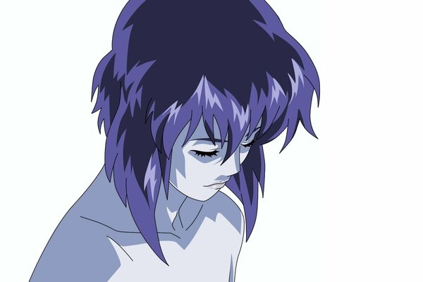 Madoka Kusanagi sobre fondo blanco
