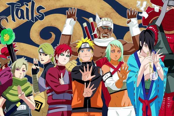 Cartel de anime. Naruto, Gaara