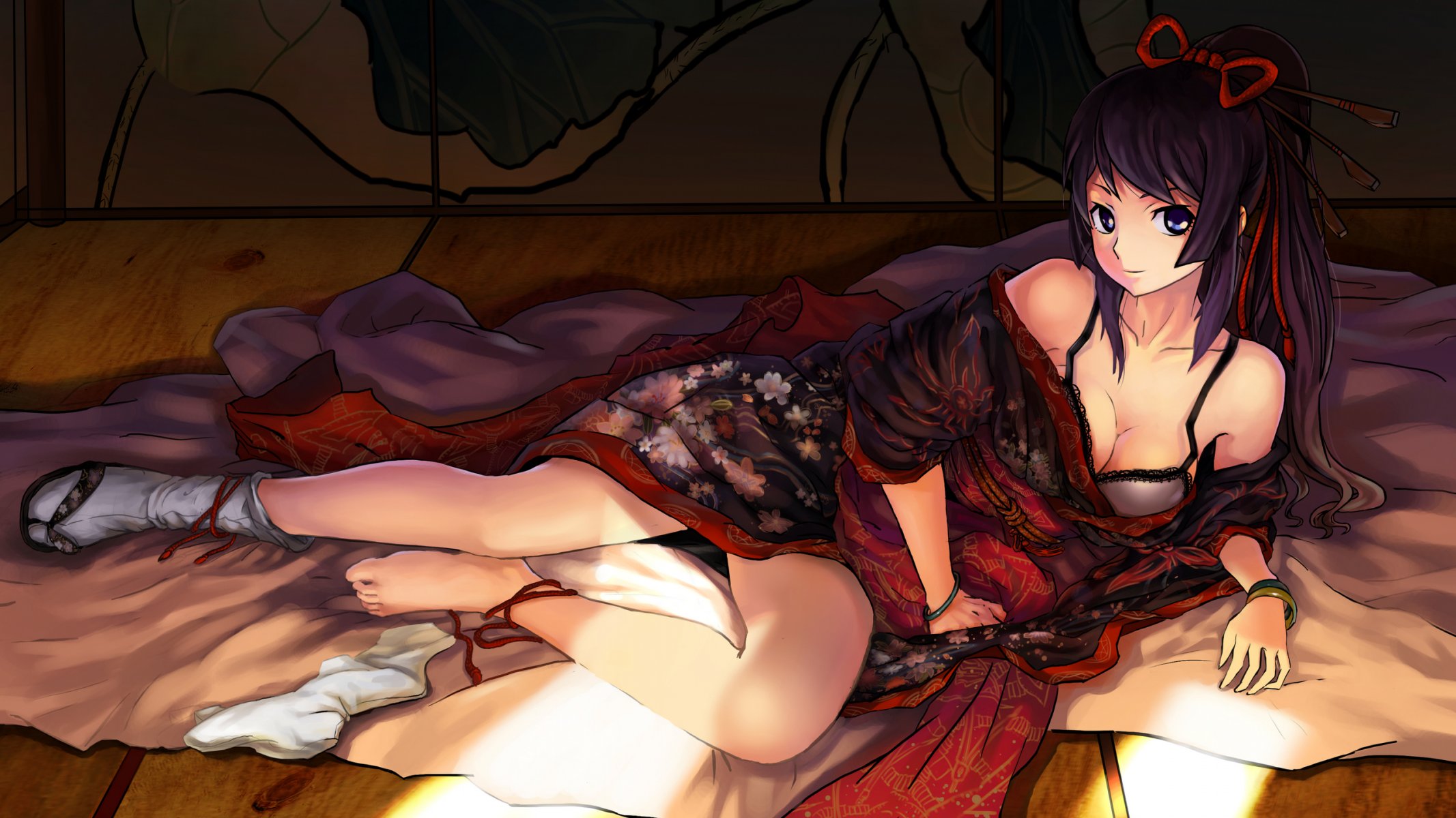 weet dreams pechos piernas kimono chica