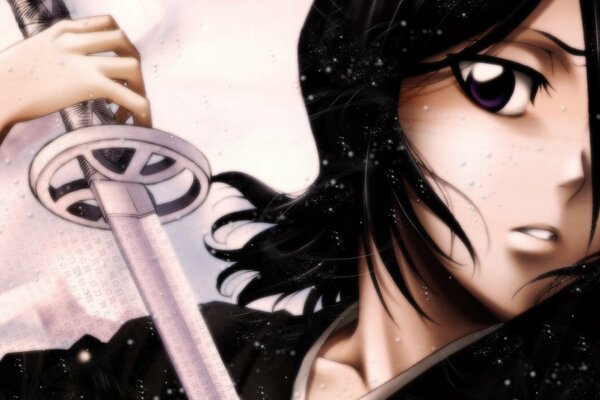 La chica con la espada en la mano