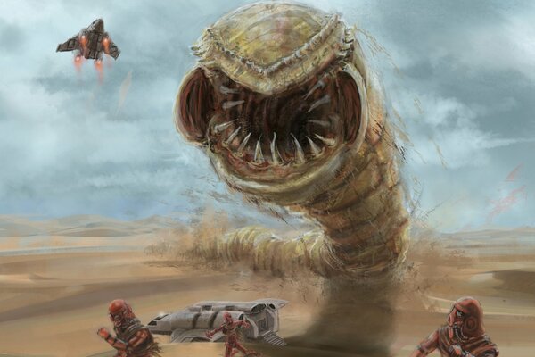 Monstruo y arena movediza