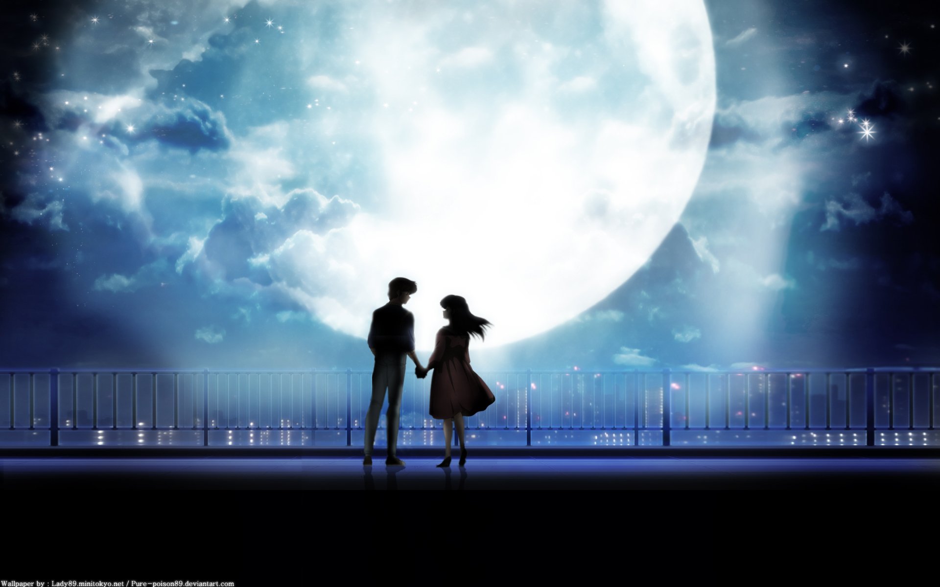 takahashi rumiko maison ikkoku luna noche ciudad chico chica pareja