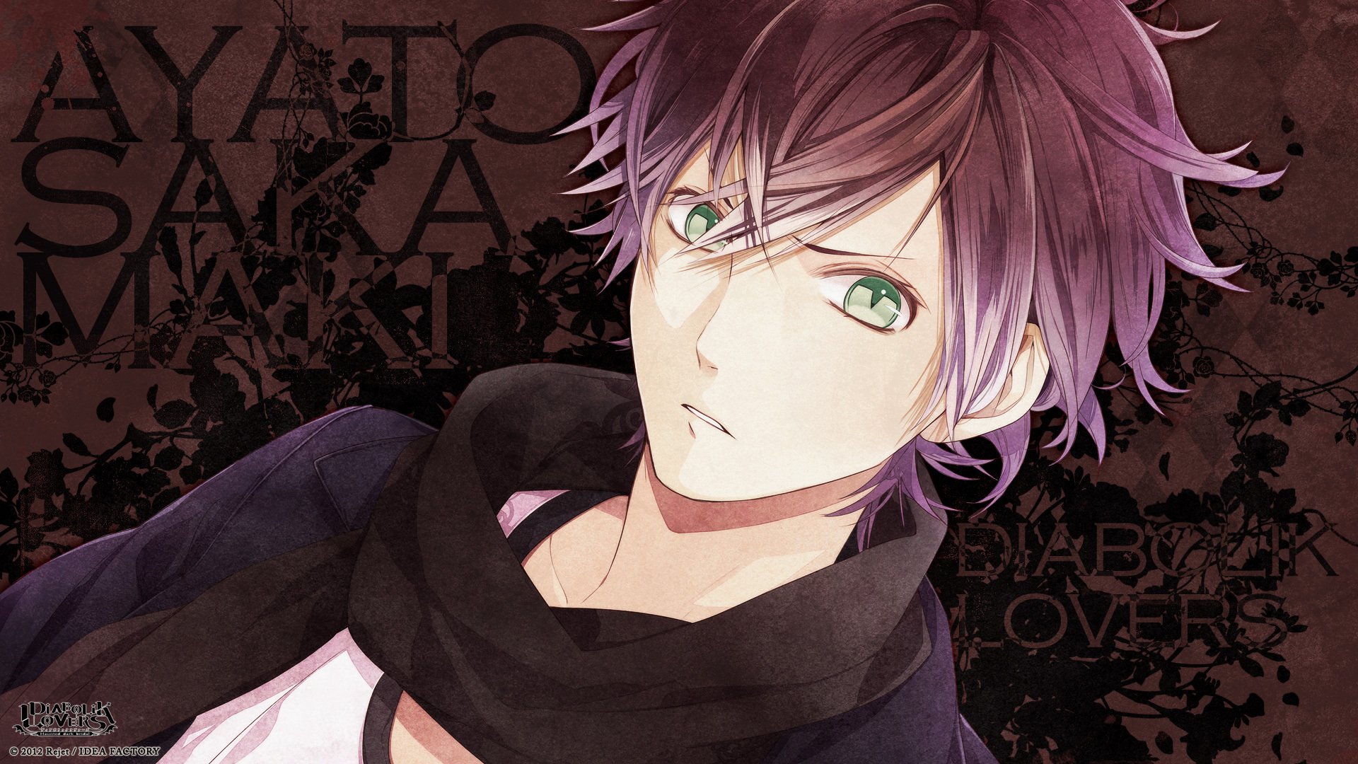 diabolik amantes sakama ayato novio ojos verdes bufanda