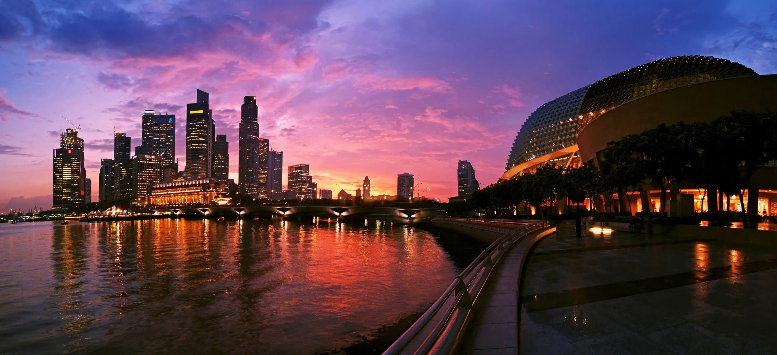 ciudades ciudad singapur naght noche casas rascacielos edificios