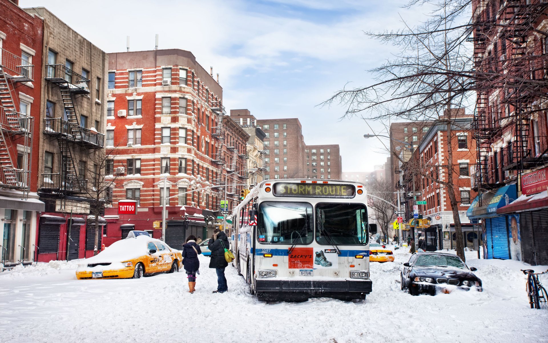 nueva york estados unidos east village nieve invierno invierno