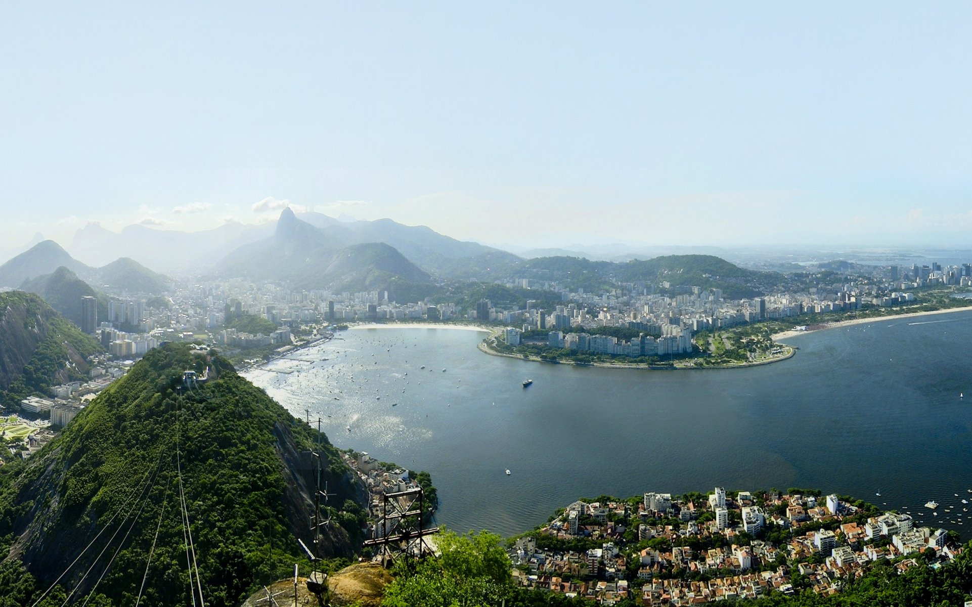 río de janeiro río de janeiro brasil bahía océano sity ciudad rascacielos rascacielos movimiento foto cielo nubes fondo de pantalla