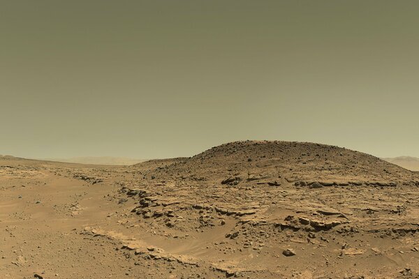 Paisaje marciano en una foto de la NASA