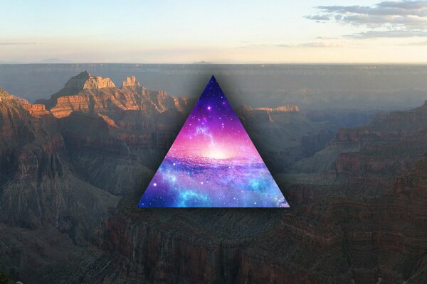 Imagen de arte. Impresionantes vistas al atardecer