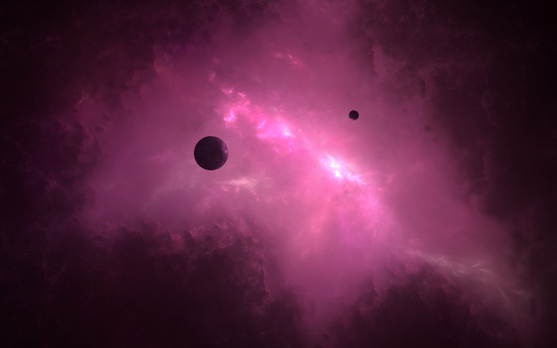 espacio universo planetas galaxia luz