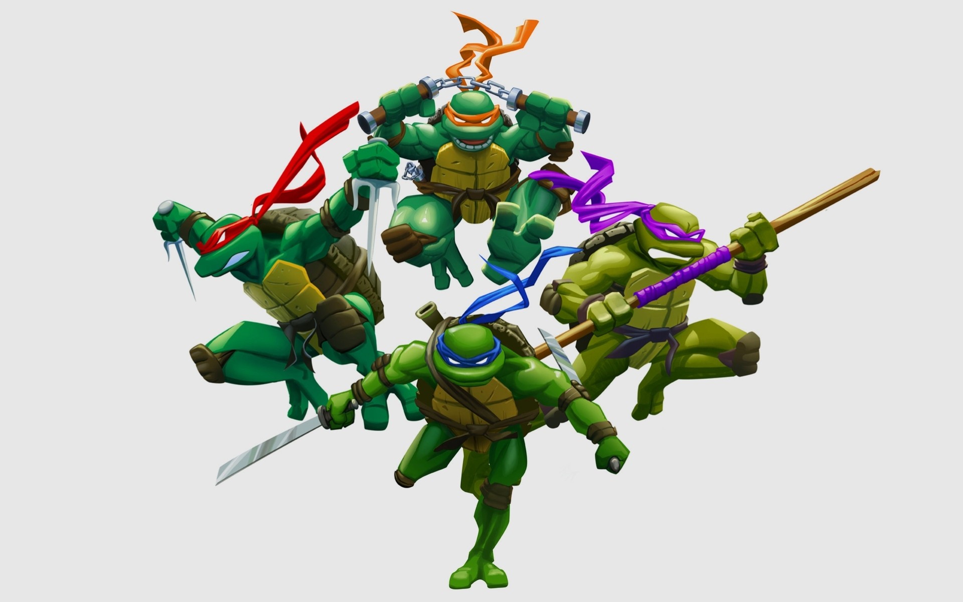 rafael donatello las tortugas ninja leonardo miguel ángel
