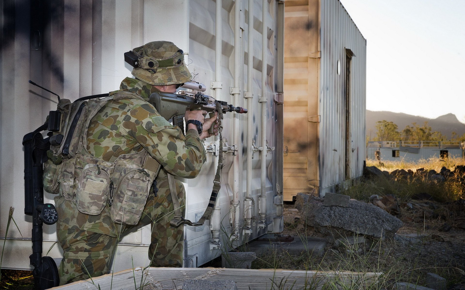 soldado armas ejército