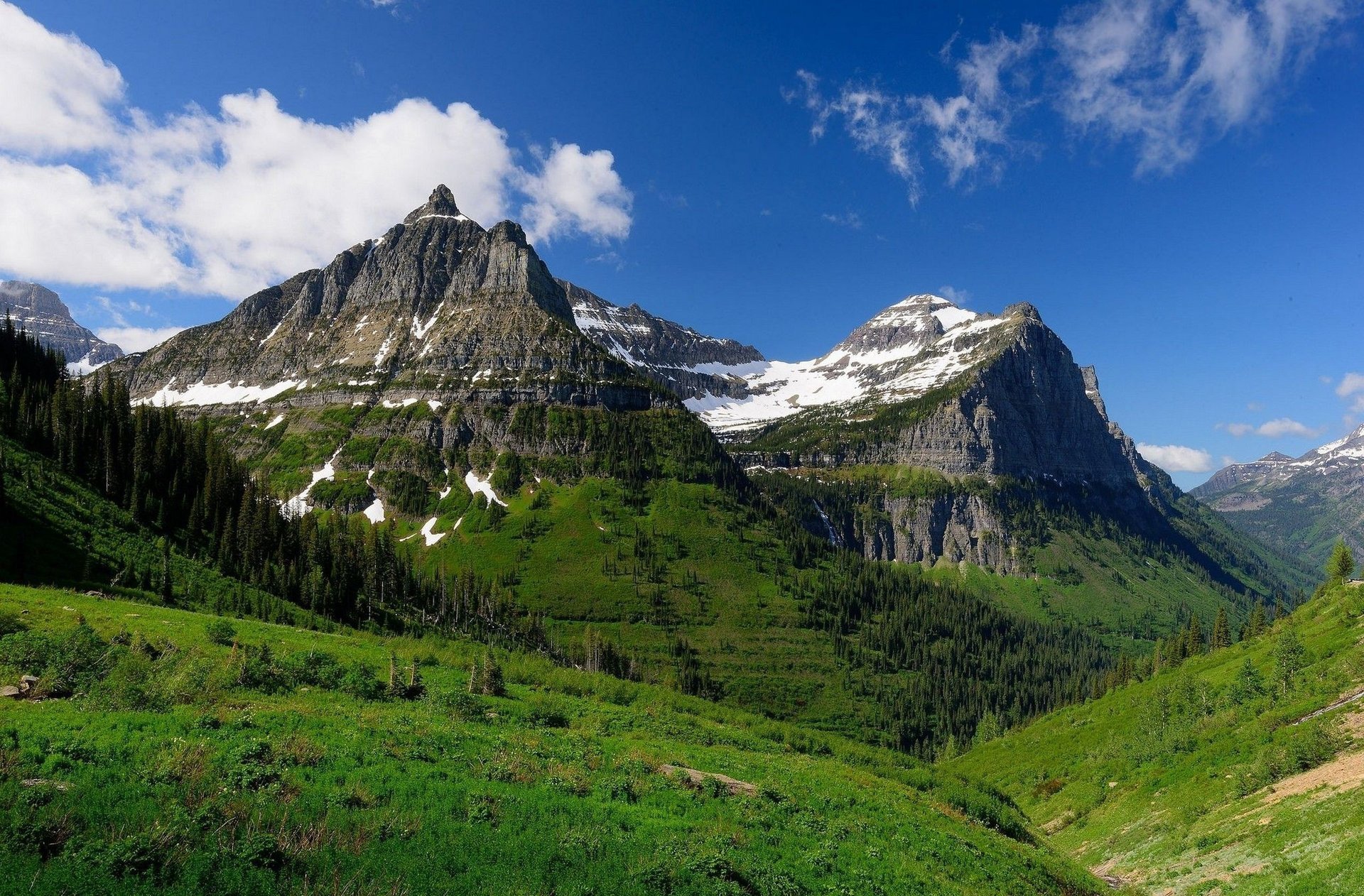 montañas nieve naturaleza