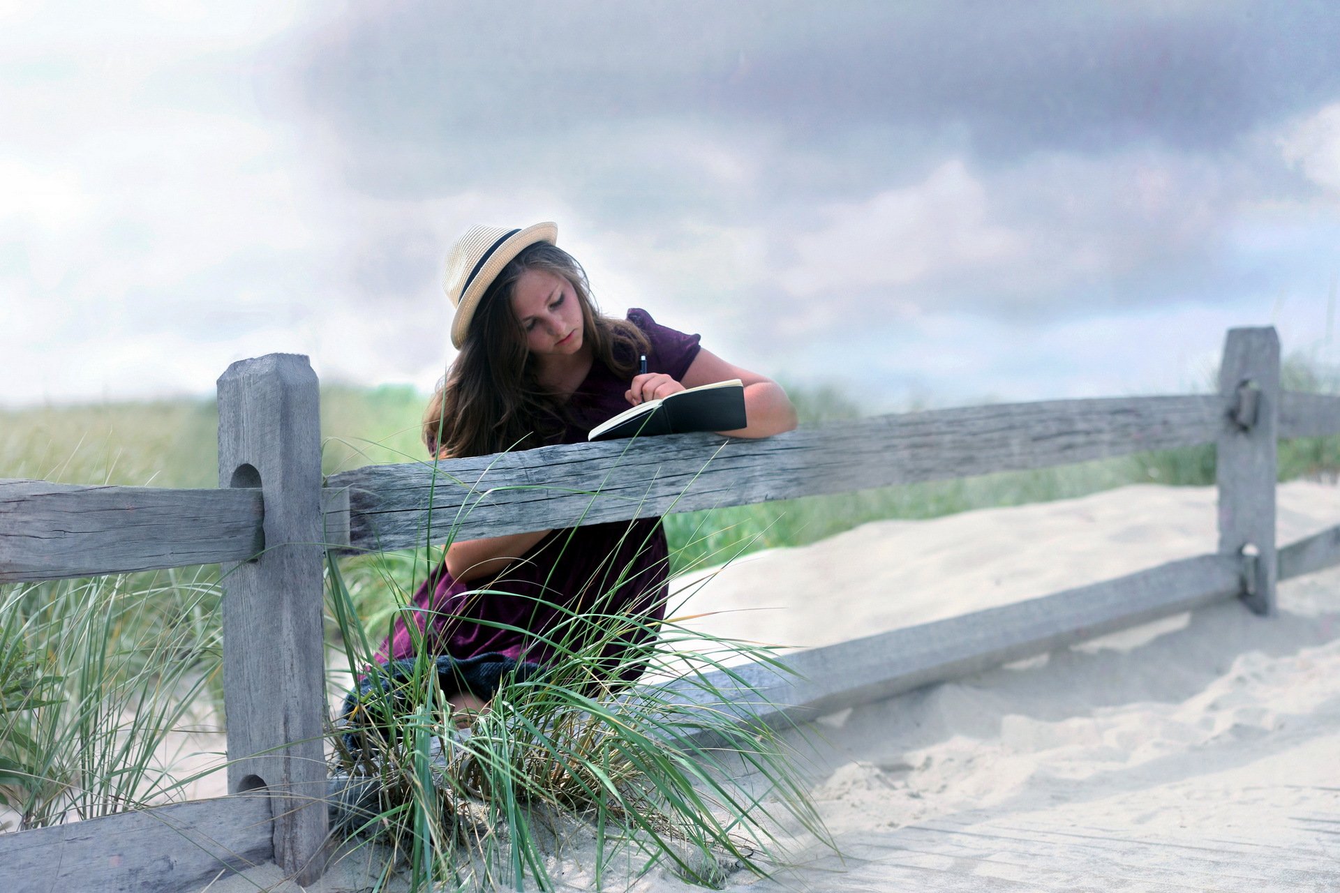 chica libro cerca estado de ánimo