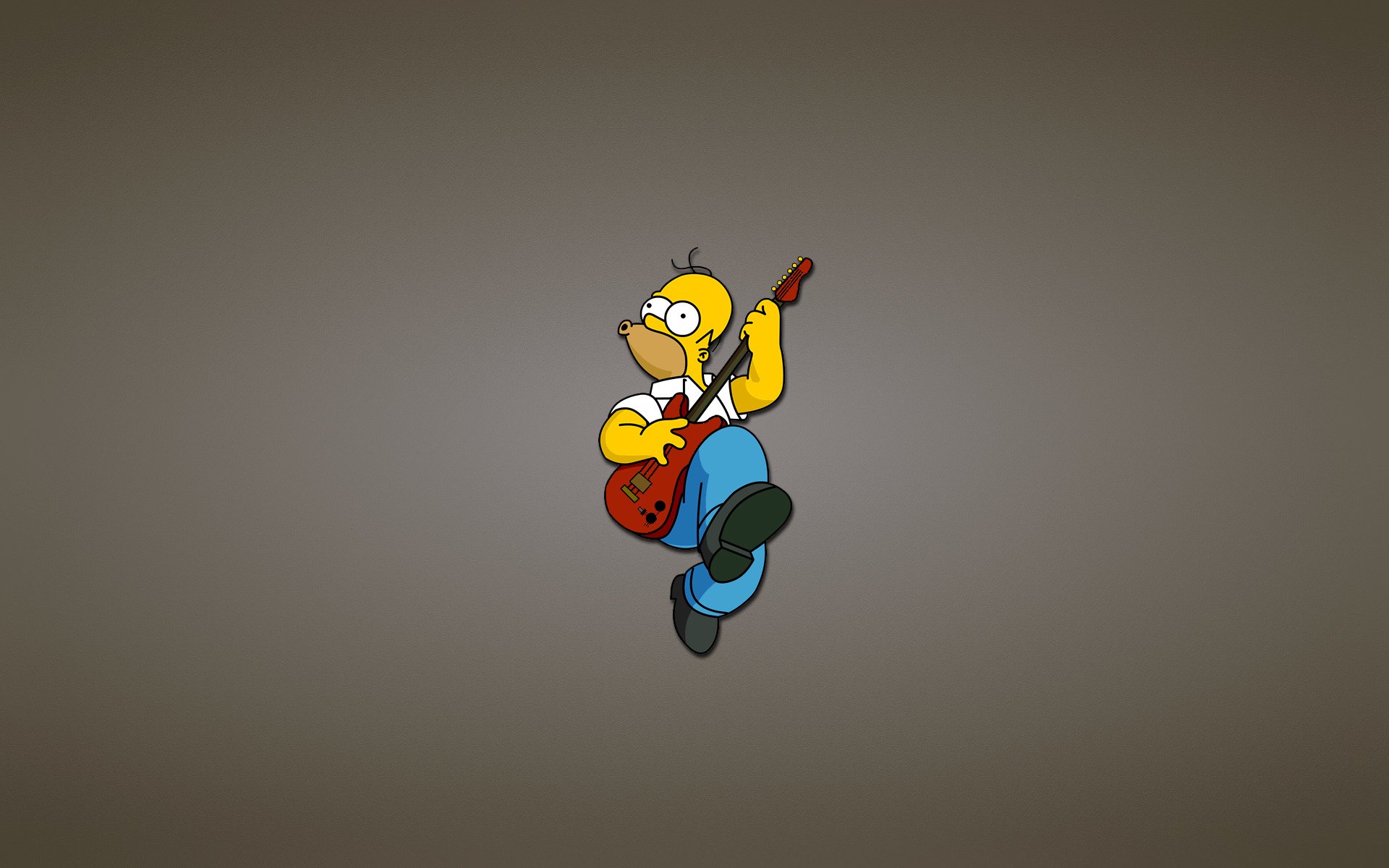 los simpson guitarra rojo homer diversión homer simpson
