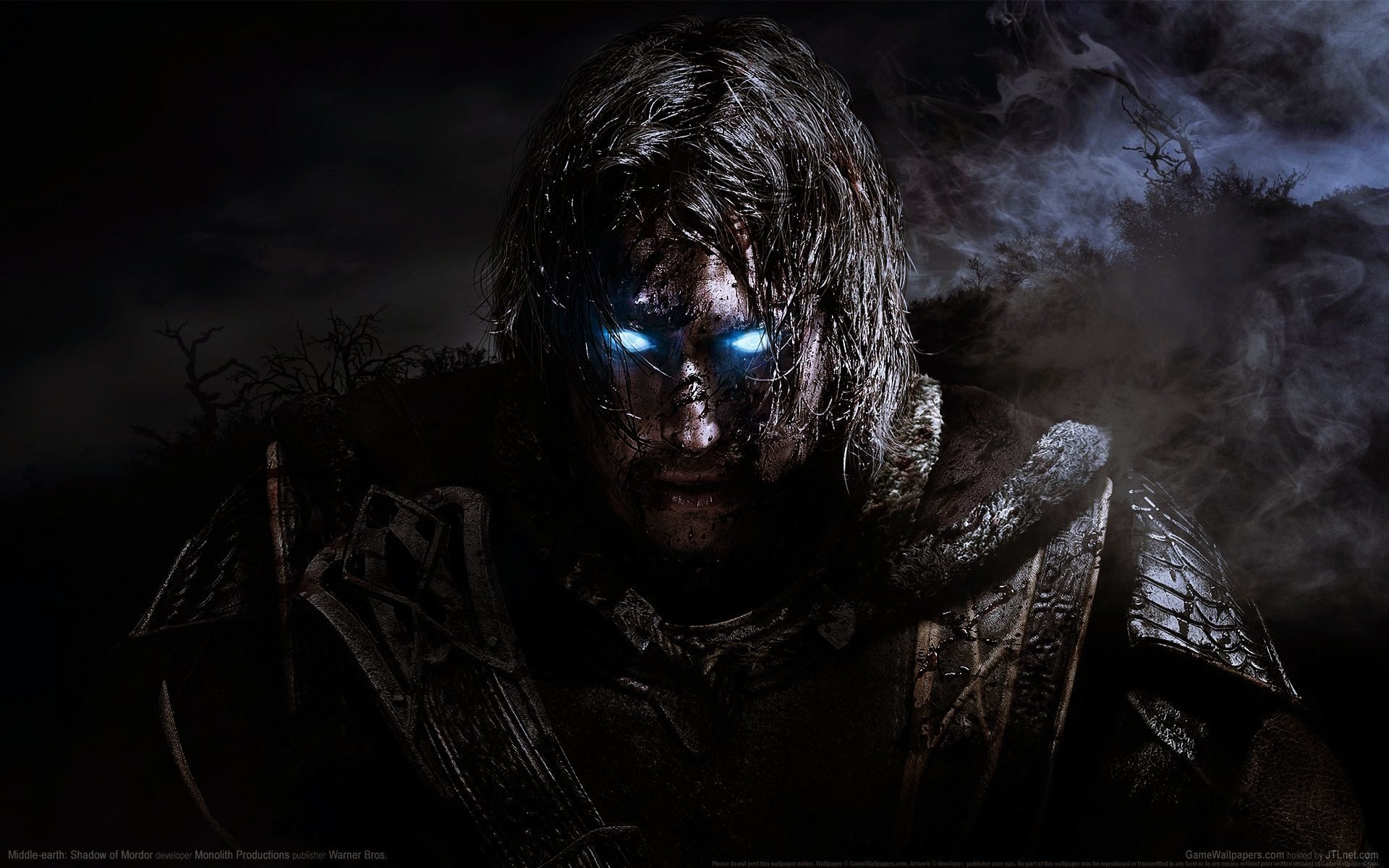 tierra media: la sombra de mordor monolith productions warner bros. interactive entertainment guerrero fantasma humo cielo nubes luz vista equipo árboles tierra media: sombras de mordor