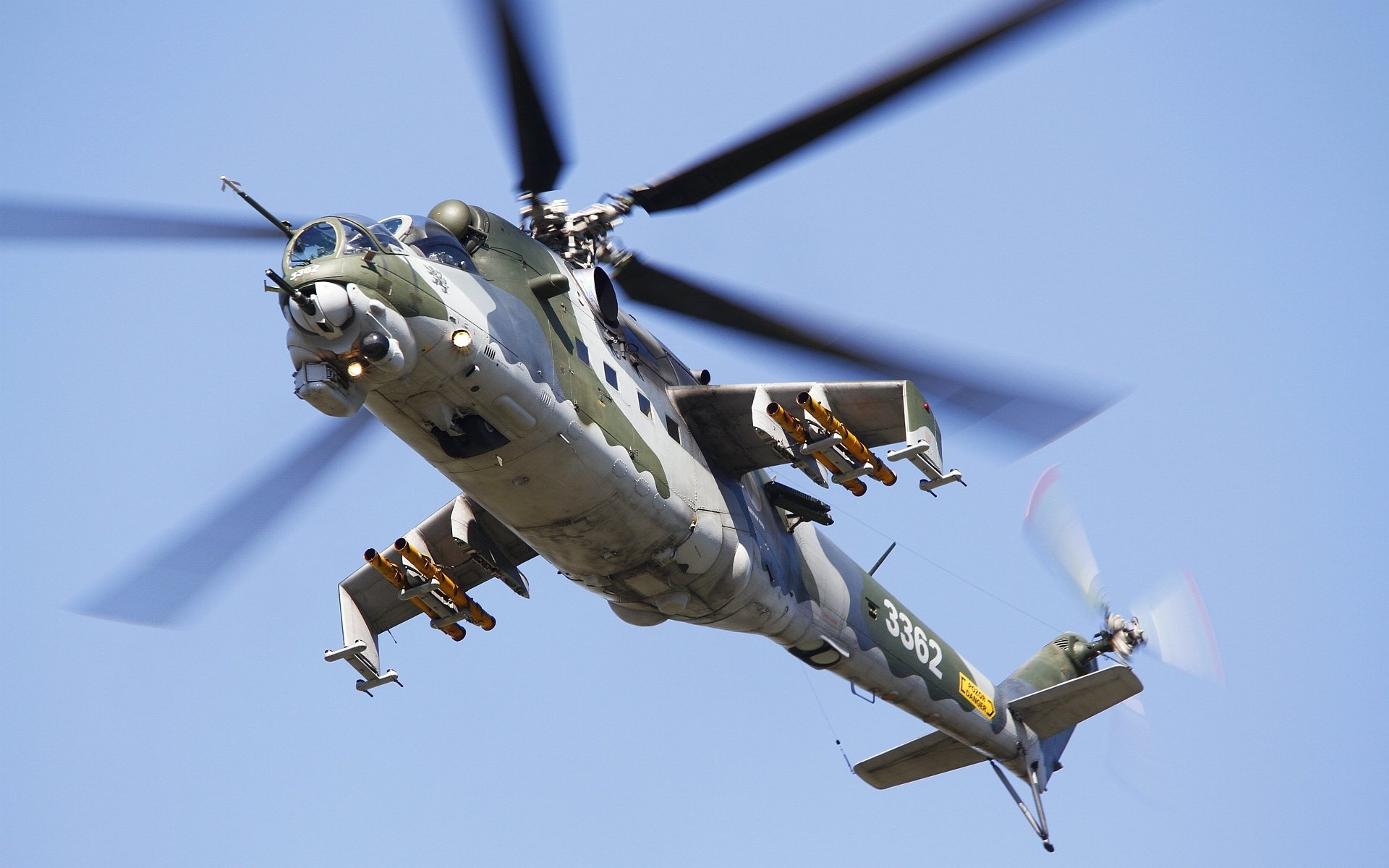 mi-24 combate palas vuelo