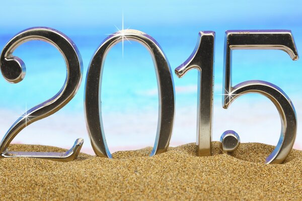 Feliz año nuevo dorado