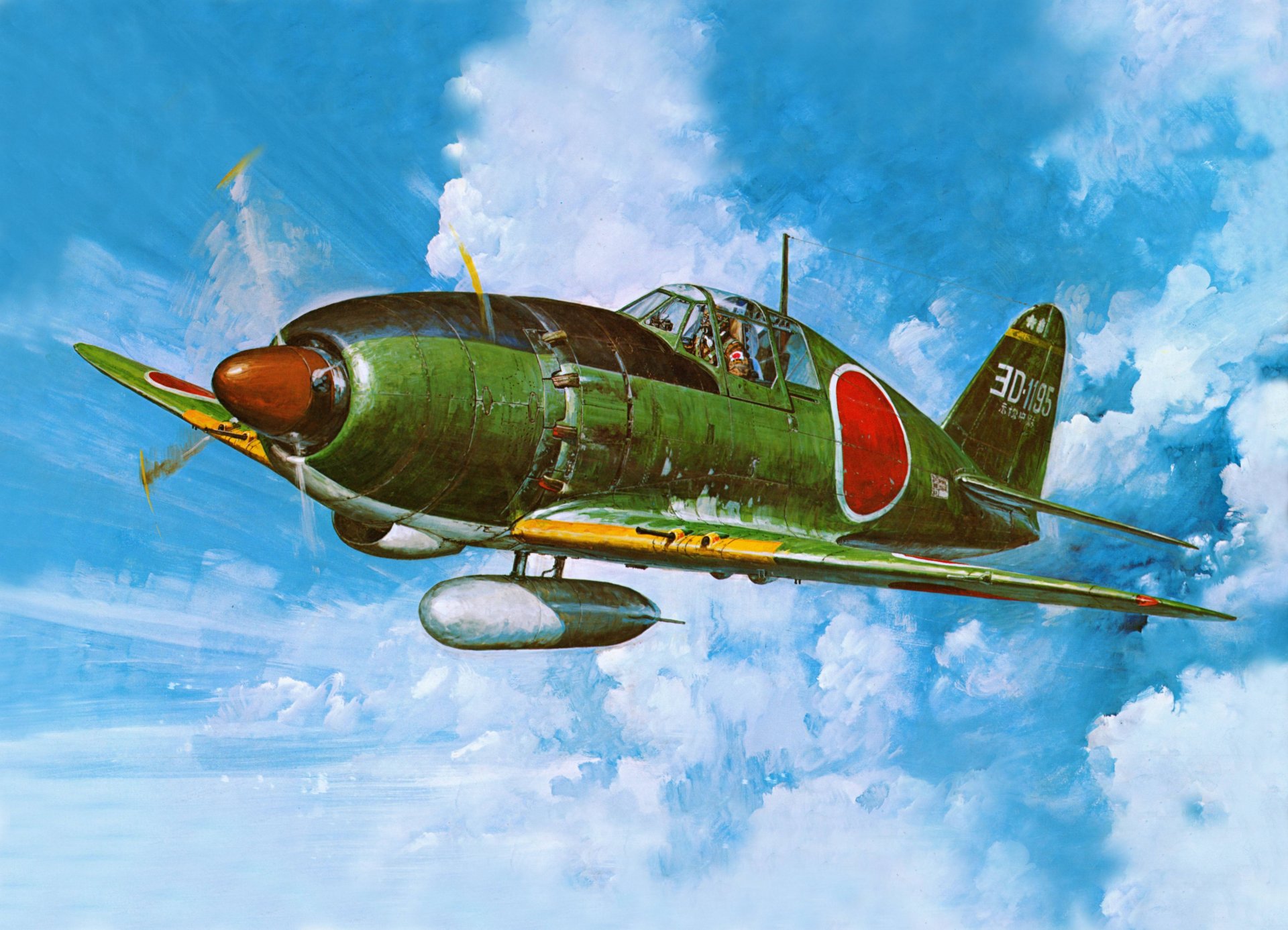 avión guerra combate cuerpo a cuerpo j2m ryden