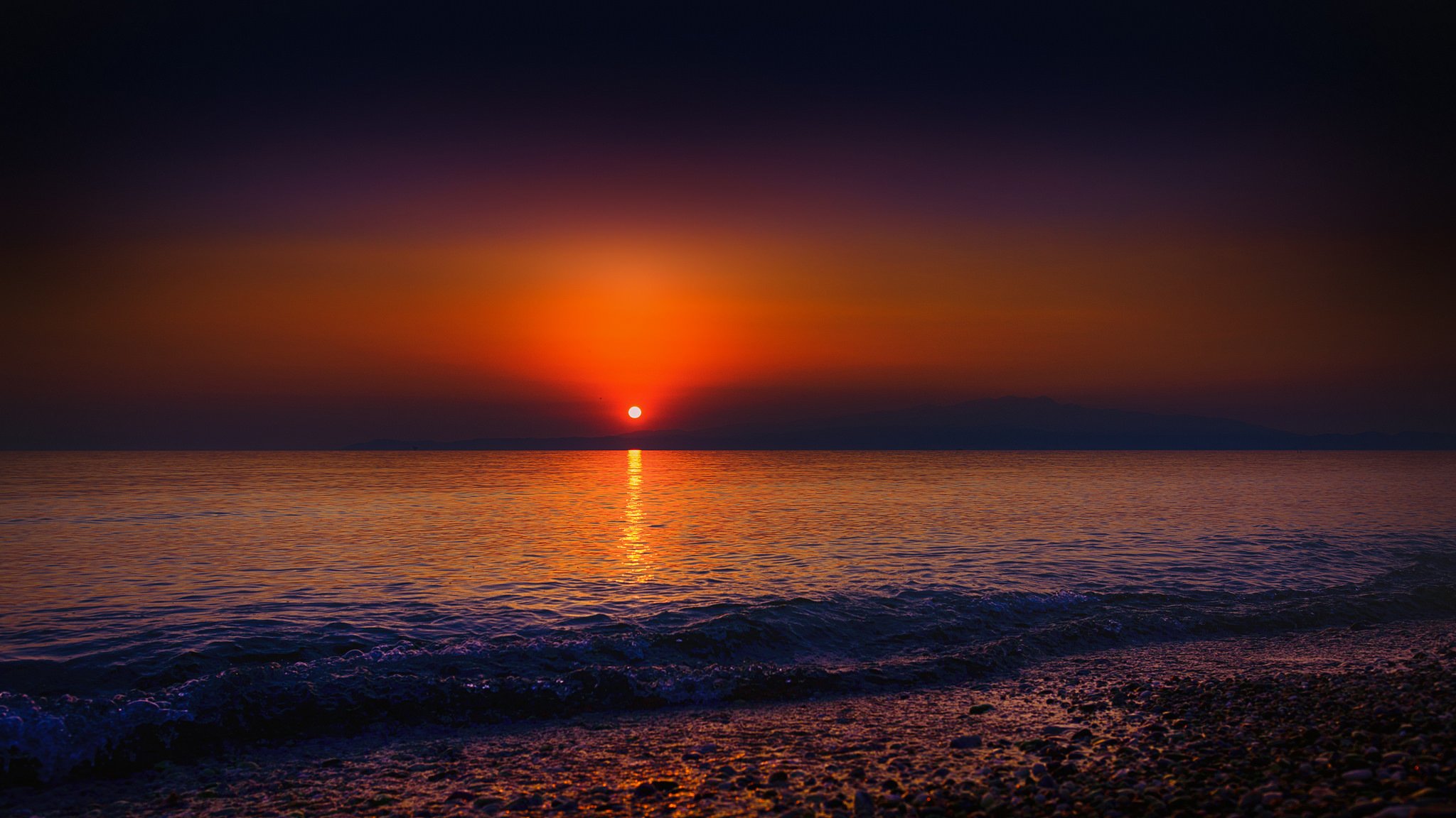 cielo sol puesta de sol mar costa olas surf